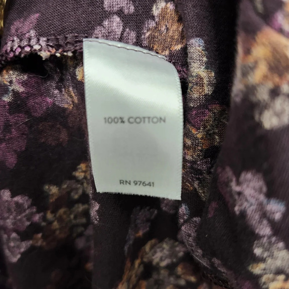 J.jill women's blouse top button-down floral size large - Picture 4 of 6